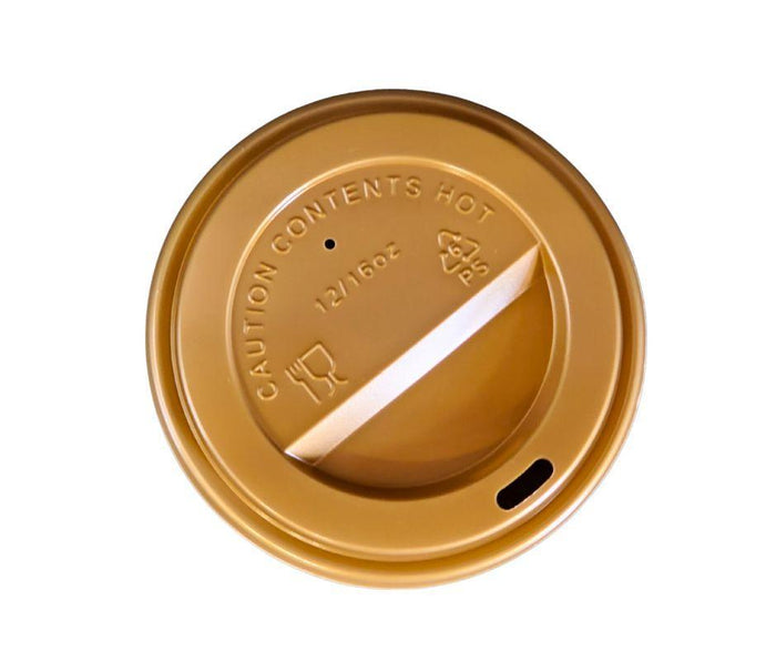 Morning Dew - Dome Sip Lid for 10-24oz Hot Paper Cups - Gold - 10DL-G
