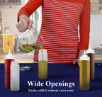 Pro-Kitchen - 16oz Squeeze Bottle - Standard - Clear - QY410C Pro-Kitchen - 16oz Squeeze Bottle - Standard - Clear - QY410C