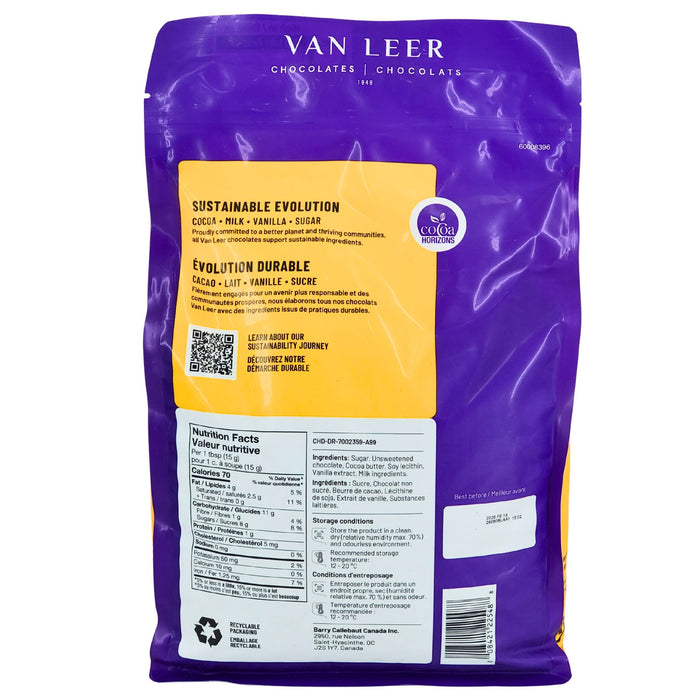 Van Leer - Dark Chocolate Delight - Baking Chip - 2.5 kg