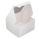 EB - 7 x 7 x 4 - 4 Cupcake Box with Window - White - 5281A EB - 7 x 7 x 4 - 4 Cupcake Box with Window - White - 5281A