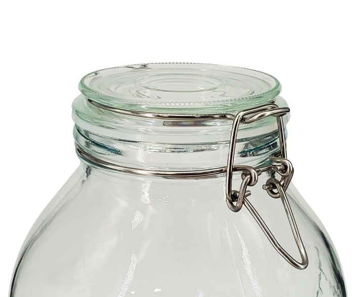 Pougine - 5L Sealed Glass Storage Jar w/ Scale