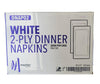 Mayfair - 2 Ply Dinner Napkins 1/8 Fold - White DNAP02