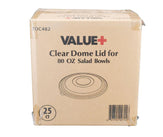 Value+ - Clear Dome Lid for 80oz Salad Bowls - L-SRZ80 Value+ - Clear Dome Lid for 80oz Salad Bowls - L-SRZ80