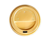 Morning Dew - Dome Sip Lid for 8oz Tall Hot Paper Cups - Gold - 8DL-G Morning Dew - Dome Sip Lid for 8oz Tall Hot Paper Cups - Gold - 8DL-G
