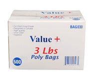 Value+ - Poly Bags - 3 lb