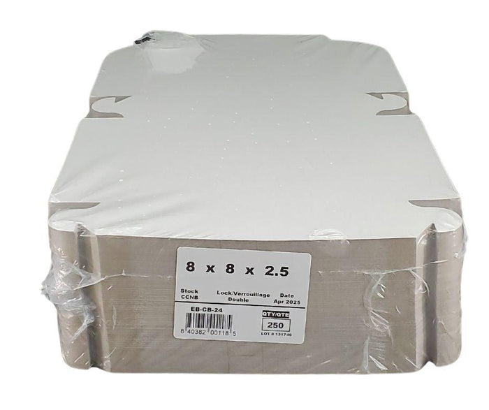 EB - White Cake Boxes - 8x8x2½
