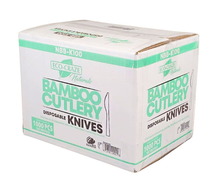Eco-Craze - Bamboo Knives - Disposable - NBB-K100