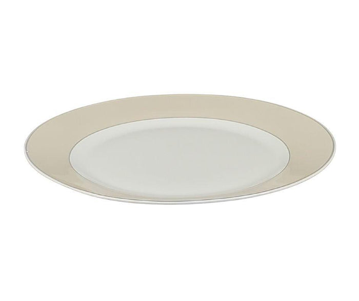 S&CO - Dinnerware Set - Taupe Band (16 PCS)