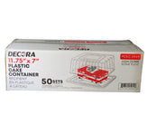 Decora - Plastic Cake Box Clear - Combo - 11.42''x7'' Decora - Plastic Cake Box Clear - Combo - 11.42''x7''