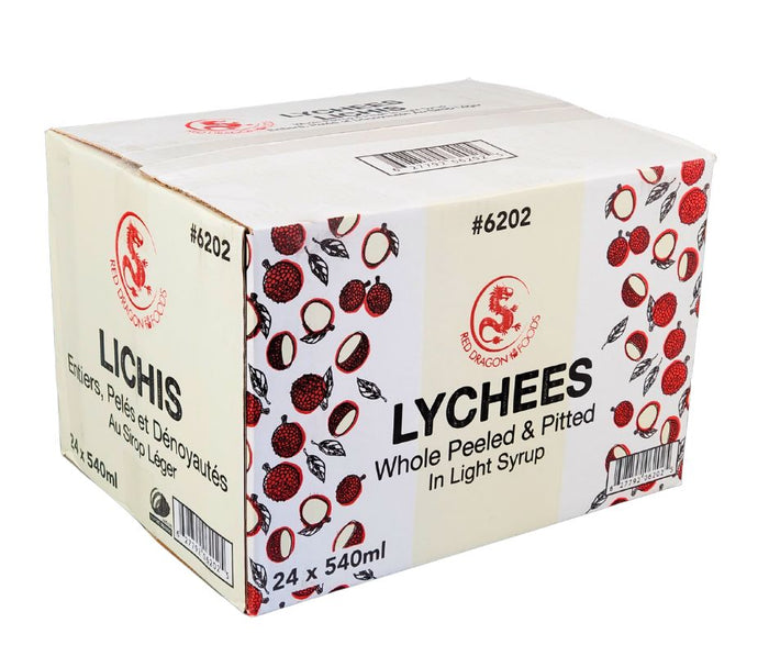 Red Dragon - Lychee whole peeled in light syrup
