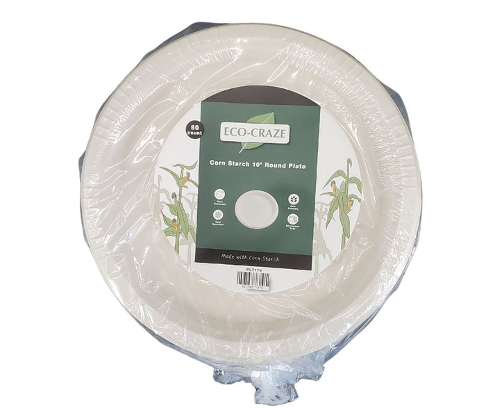 Eco-Craze - Corn Starch 10 Inch Round Plate