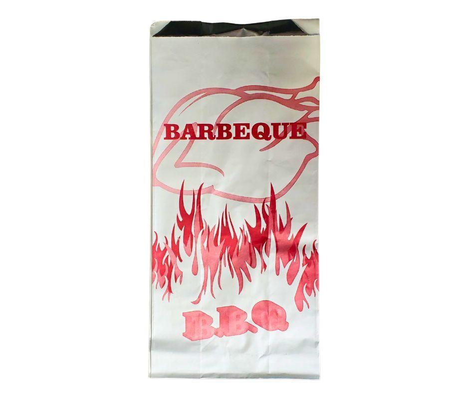 BBQ Kebab Hot Dog Aluinu Foil Lined Paper Bag Fast Food Bags - Roast Chicken Foil Bag And Sandwich Aluiniu Foil Bag Price