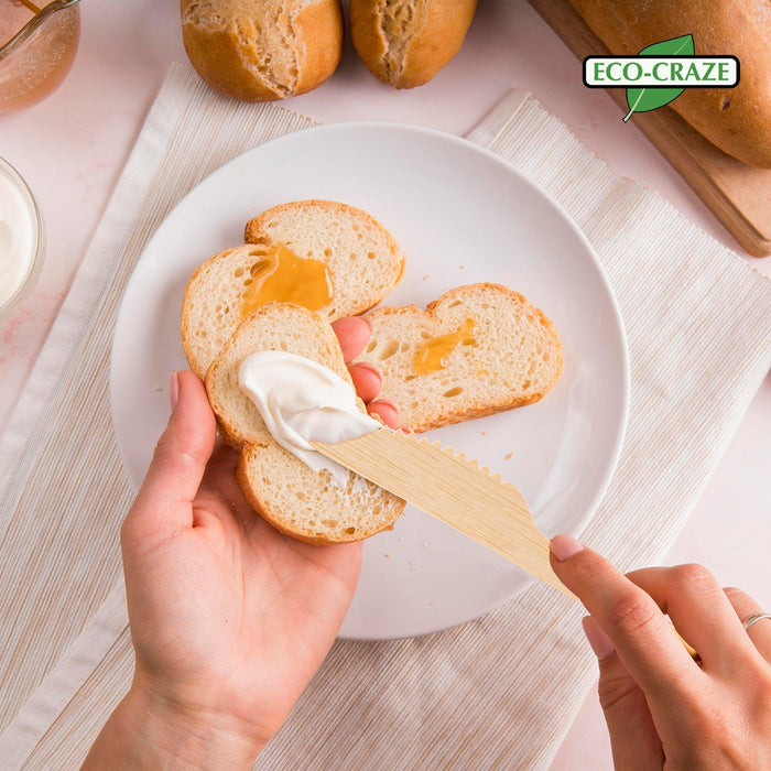 Eco-Craze - Bamboo Knives - Disposable - NBB-K100