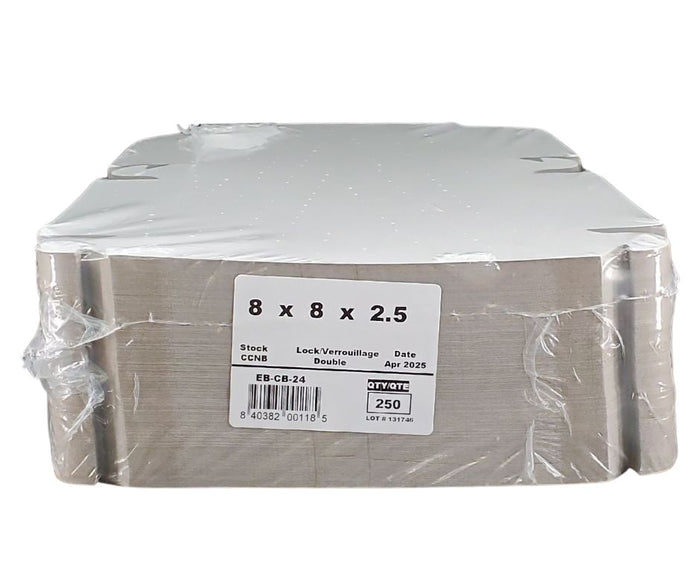 EB - White Cake Boxes - 8x8x2½