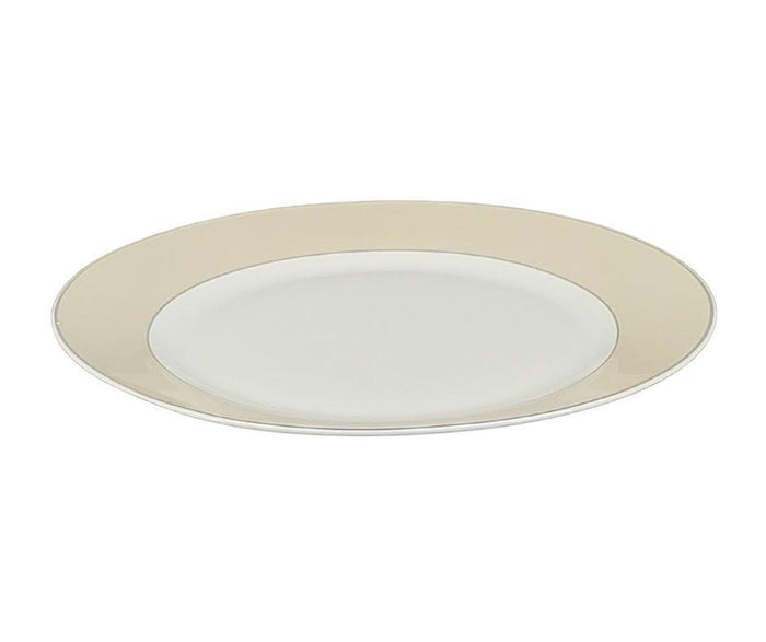 S&CO - Dinnerware Set - Taupe Band (16 PCS)