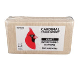 XC - Cardinal Tissue - Dispenser Napkins - Interfold - Kraft XC - Cardinal Tissue - Dispenser Napkins - Interfold - Kraft