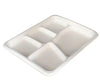 Eco-Craze - Bagasse - 5 Compartment Plate