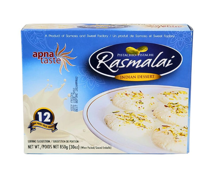 Apna Taste - Pistachio Rasmalai (12 Pieces)