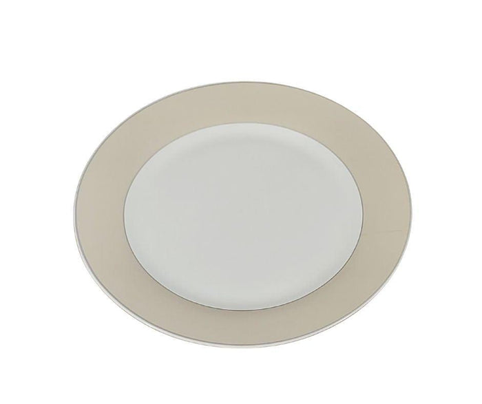 S&CO - Dinnerware Set - Taupe Band (16 PCS)