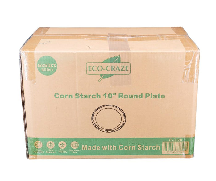 Eco-Craze - Corn Starch 10 Inch Round Plate