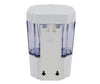 Liquid Soap Dispenser - 700ml - Automatic Sensor - White & Clear - ReQ 4 'AA' Battery