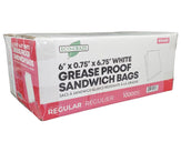 Eco Craze – Regular Sandwich Bags 6x0.75x6.75 – White Eco Craze – Regular Sandwich Bags 6x0.75x6.75 – White