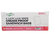 Eco Craze – Regular Sandwich Bags 6x0.75x6.75 – White Eco Craze – Regular Sandwich Bags 6x0.75x6.75 – White