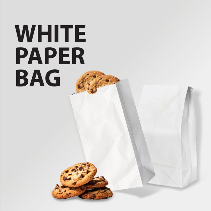 Paper Bags - White - #2 - Made in Canada