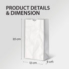 Paper Bags - White - #3 - Made in Canada Paper Bags - White - #3 - Made in Canada
