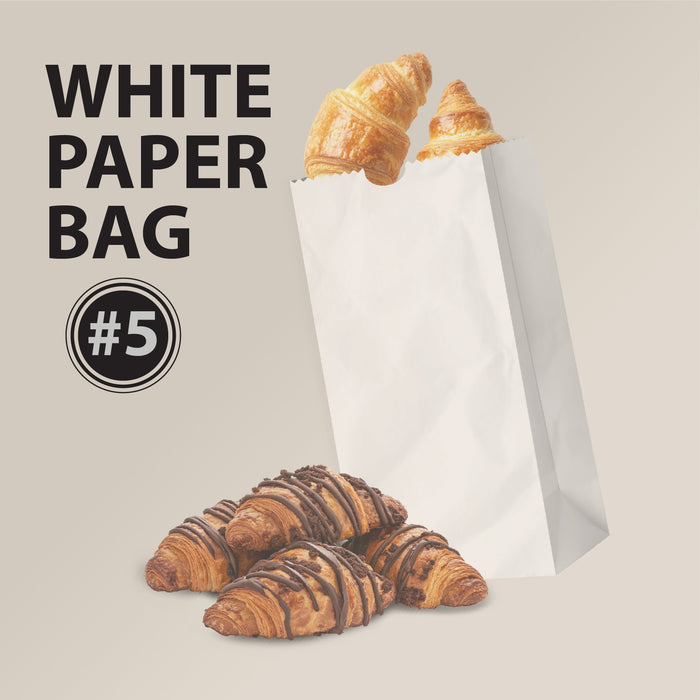 Paper Bags - White - #5 - Made in Canada