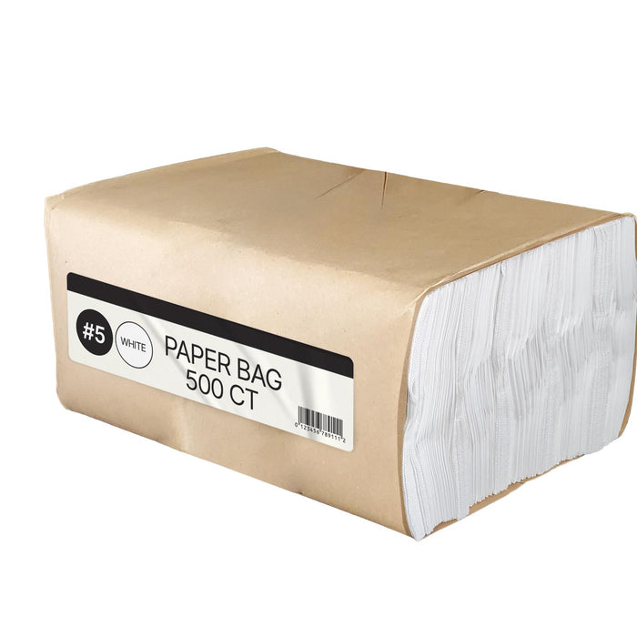 Paper Bags - White - #5 - Made in Canada