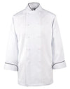 Chef Coat - White & Black - XXXL - w/Black Collar - 4457