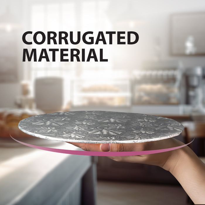 Decora - Cake Board - Round - Silver - 6x1/4