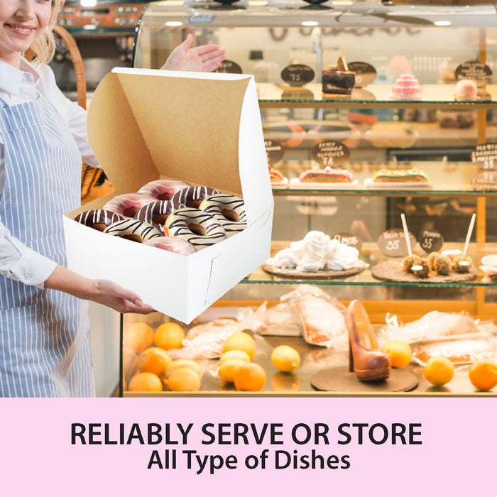 EB - White Cake Boxes - 16x16x6