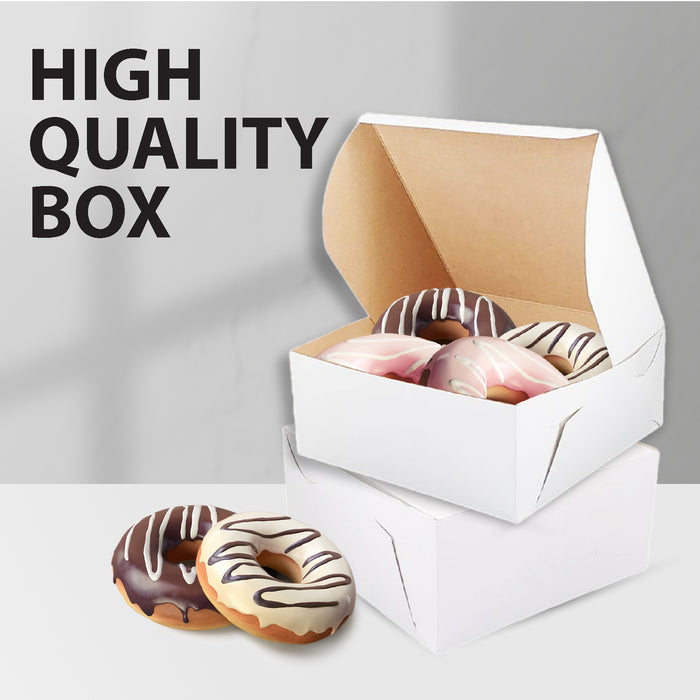 EB - White Cake Boxes - 5½x5½x2½