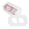 EB - 8 x 4 x 4 - 2 Cupcake Insert - White - 5280I
