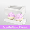 EB - 8 x 4 x 4 - 2 Cupcake Insert - White - 5280I