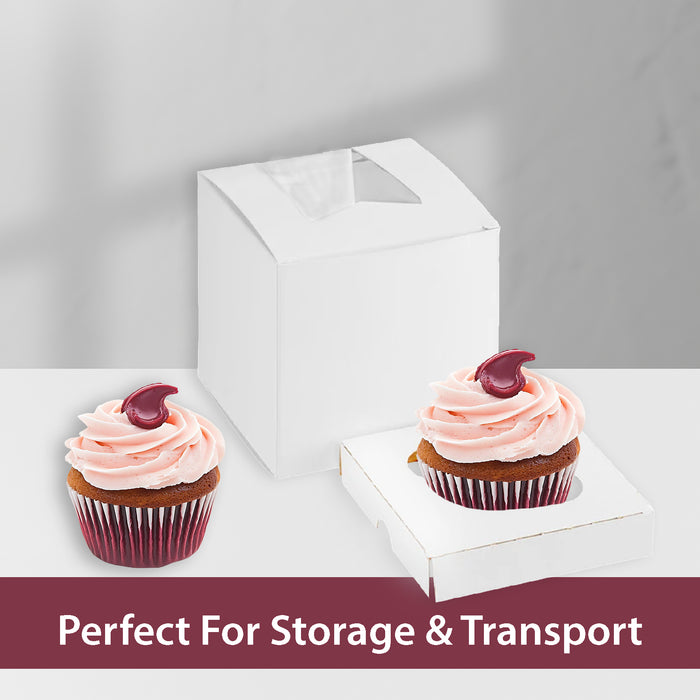 EB - 4 x 4 x 4 - Single Cupcake Insert Fits - White - 5279I