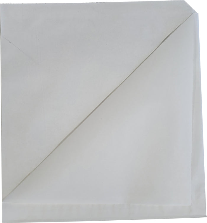 Double Sided Open/Bagel - Greaseproof Bags White - 8.8x9.8