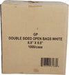 Double Sided Open/Bagel - Greaseproof Bags White - 8.8x9.8
