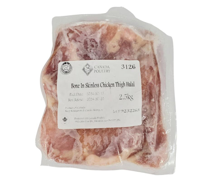 CLR - Fresh to Frozen - CP - Air Chilled Bone In Skinless Chicken Thighs - Halal