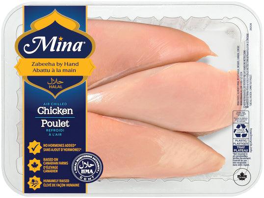CLR - Mina Frozen - Boneless Skinless Chicken Breasts - Halal