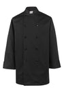 Spirito - Black Chef Jacket Black - M - CI22139 Spirito - Black Chef Jacket Black - M - CI22139