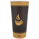 Morning Dew - 20 oz Hot Paper Cups - Ebony Print - H20E Morning Dew - 20 oz Hot Paper Cups - Ebony Print - H20E