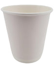 Morning Dew - 8 oz Tall Hot Paper Cup - Double Wall - White - D-H8TW Morning Dew - 8 oz Tall Hot Paper Cup - Double Wall - White - D-H8TW