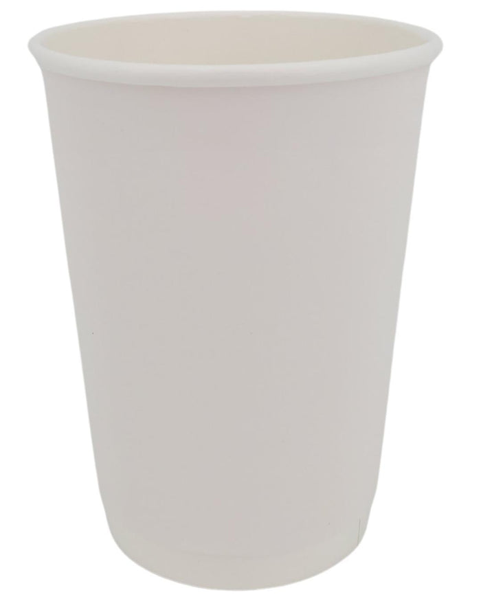 Morning Dew - 12oz Hot Paper Cup - Double Wall - White - D-H12W