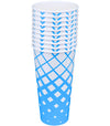 Morning Dew - 22oz Cold Paper Cups - Ice Blue Print - CPC22R