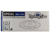 Morning Dew - X Straw Flat PET Lid for 16,22oz Cold Paper Cups - CPC16L Morning Dew - X Straw Flat PET Lid for 16,22oz Cold Paper Cups - CPC16L