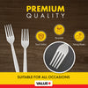 CLR - Value+ - Medium Heavy - Plastic Fork - White - Retail Pack - RP1101