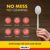Value+ - Plastic Soup Spoons - White - Bulk - B1004